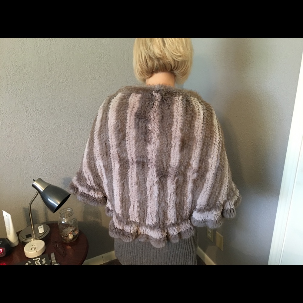 Grecian Chinchilla Wrap/Cape